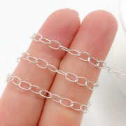 Silver Twisted Cable Chain